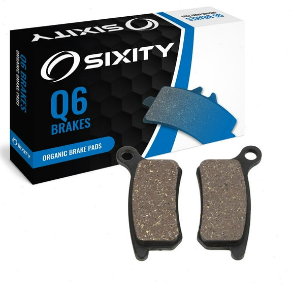 Sixity Q6 Organic Brake Pads FA357 Front Replacement Kit
