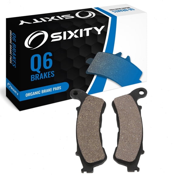 Sixity Q6 Organic Brake Pads FA388 Front Replacement Kit