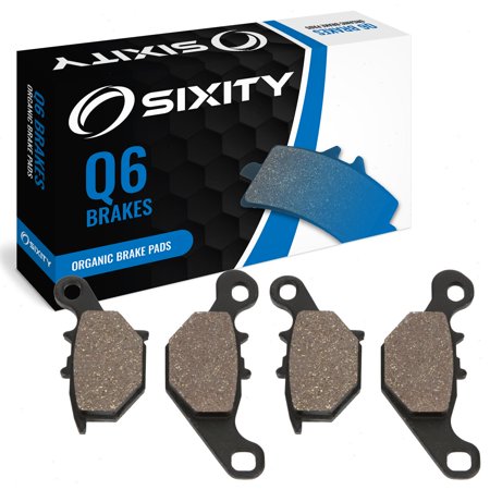 Sixity Q6 Organic Brake Pads FA401 FA401 Front Rear Replacement Kit