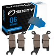 thumbnail image 1 of Sixity Q6 Organic Brake Pads FA444 FA444 Front Rear Replacement Kit Full Complete, 1 of 3