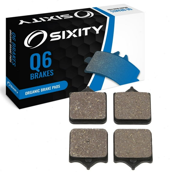 Sixity Q6 Organic Brake Pads FA604/4 Rear Replacement Kit