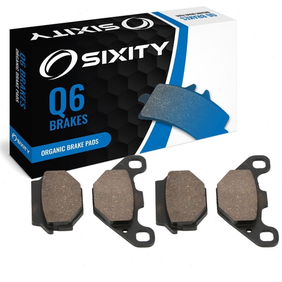 Sixity Q6 Organic Brake Pads FA67 FA67 Front Rear Replacement Kit Full Complete