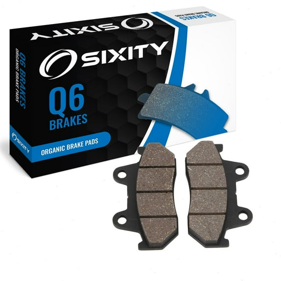 Sixity Q6 Organic Brake Pads FA69 Rear Replacement Kit Full Complete