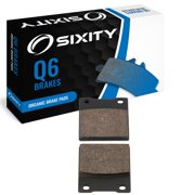 Sixity Q6 Rear Organic Brake Pads compatible with Kawasaki ZX750 Ninja ZX-7R P1 P2 P3 P4 P5 P6 P7 p8 Six Piston Pad Tokico Caliper 1996-2003 Complete Set
