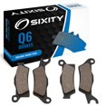 thumbnail image 1 of Sixity Q6 Rear Organic Brake Pads compatible with Can-Am Outlander 650 6x6 XT 2015 Complete Set, 1 of 5