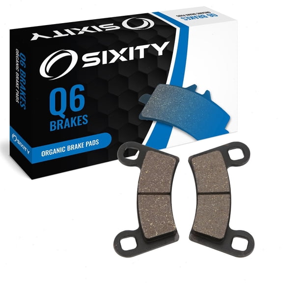 Sixity Q6 Rear Organic Brake Pads compatible with Can-Am Spyder RT (SE5) 2010-2011 Complete Set
