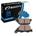 thumbnail image 1 of Sixity Q6 Rear Organic Brake Pads compatible with Harley Davidson XL883C Sportster 883 Custom 2004-2009 Complete Set, 1 of 5