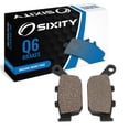 thumbnail image 1 of Sixity Q6 Rear Organic Brake Pads compatible with Honda CTX700 DCT ABS Top Fairing Auto G Box 2014 Complete Set, 1 of 5