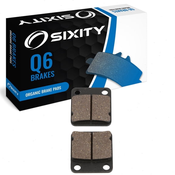 Sixity Q6 Rear Organic Brake Pads compatible with Kawasaki KLX 150 S 2009-2011 Complete Set