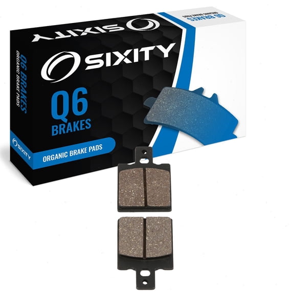 Sixity Q6 Rear Organic Brake Pads compatible with Moto Guzzi 1100 Sport 1995-1996 Complete Set