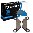 thumbnail image 1 of Sixity Q6 Rear Organic Brake Pads compatible with Polaris Sportsman 500 EFI X2 Deluxe 2007 Complete Set, 1 of 5