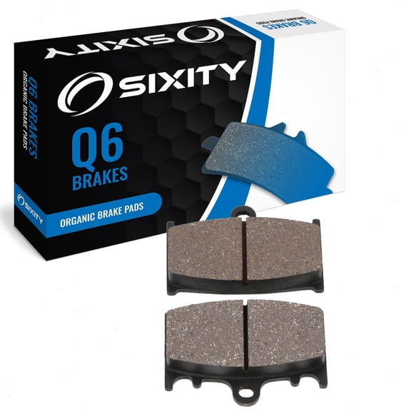 Sixity Q6 Rear Organic Brake Pads compatible with Suzuki C90 Boulevard BK5 BK6 K5 K6 K8 K9 2005-2009 Complete Set