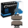 thumbnail image 1 of Sixity Q6 Rear Organic Brake Pads compatible with Suzuki DR250 L M N P R S 1990-1993 Complete Set, 1 of 5