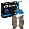thumbnail image 1 of Sixity Q6 Rear Organic Brake Pads compatible with Victory V92C Single Front Rotor 1998-2002 Complete Set, 1 of 5
