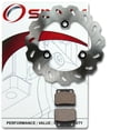 thumbnail image 1 of Sixity Rear Organic Brake Pads Rotor compatible with Suzuki LT-R450 QuadRacer 2008-2009 Complete Set, 1 of 2