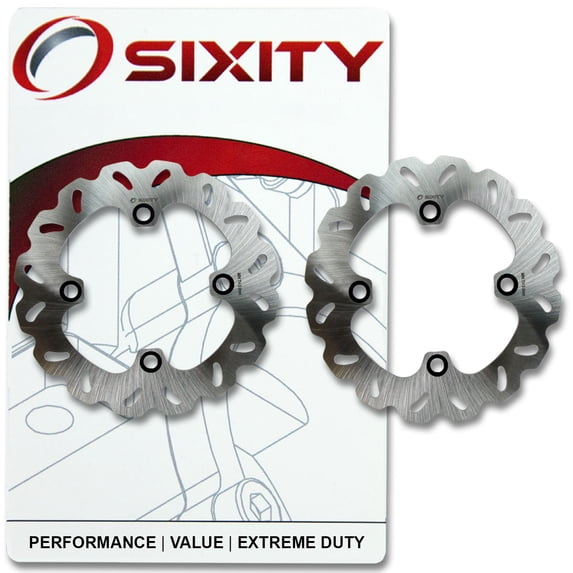 Sixity Rear Rotor compatible with Yamaha YFM700 Grizzly FI 4x4 Auto EPS 2007-2014 Complete Set