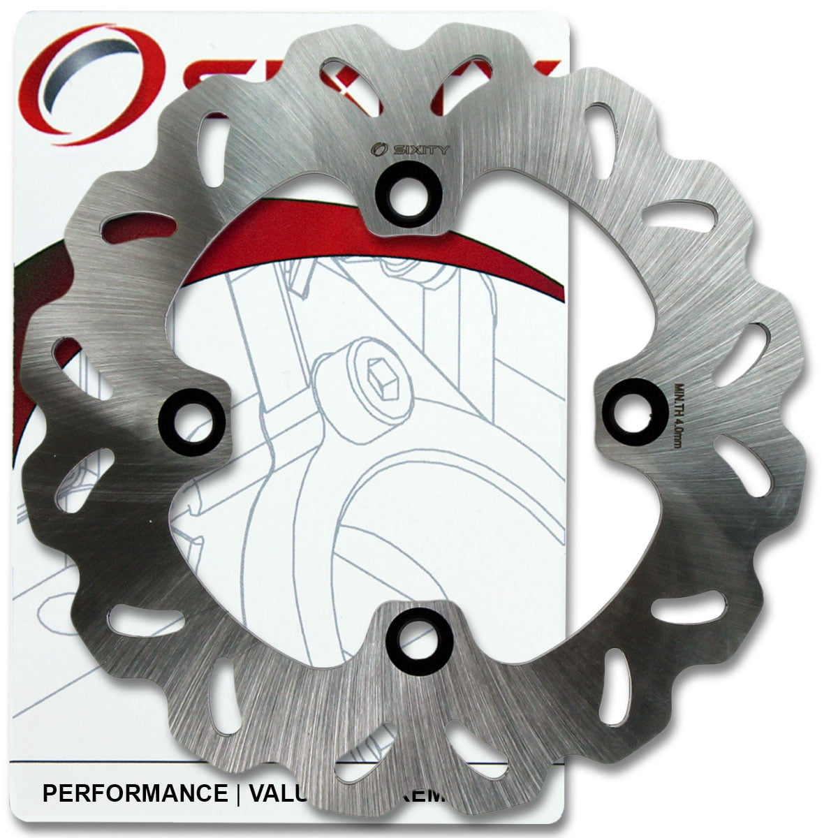 Sixity Rotor MD6223 Rear Replacement Kit Full Complete - Walmart.com