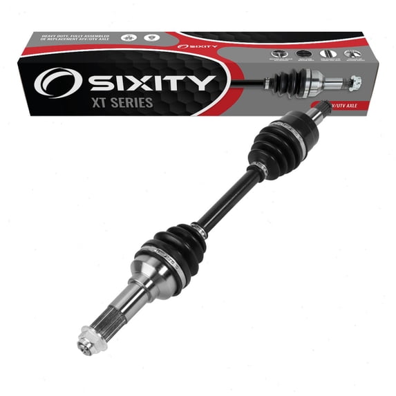 Sixity XT Front Left Axle compatible with Yamaha YFM350 Grizzly 4x4 Auto IRS YFM450 EPS 2012-2014