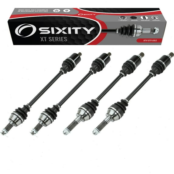 Sixity XT Front & Rear / Left & Right CV Axles compatible with Polaris 450 HO 500 Sportsman All Four 2006