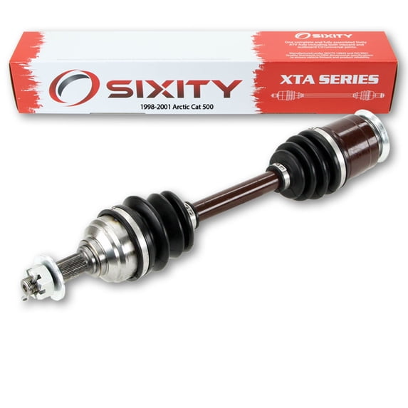 Sixity XTA Front Left Axle compatible with Arctic Cat 500 1998-2001 - M/T 4X4