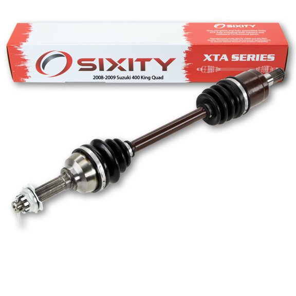 Sixity XTA Front Right Axle compatible with Suzuki KingQuad 400 2008-2009 - LT-F400FUL0 LT-F400FL0 LT-F400FK9 LT-F400F LT-A400FUL0 LT-A400FL0 LT-A400FK9 LT-A400FK8 LT-A400F 4X4
