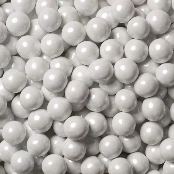 Sixlets® Shimmer White Pearls Chocolate Candy, Candy Buffet, Wedding, Graduation, Birthday, Baby Shower, 2 lb Bag