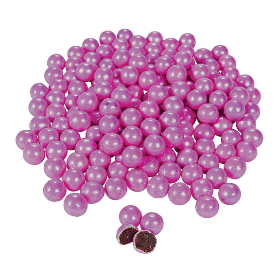 Sixlets® Sparkling Bright Pink Chocolate Candy, Candy Buffet, Wedding, Graduation, Birthday, Baby Shower, 2 lb Bag, Approx. 1,184 Pieces