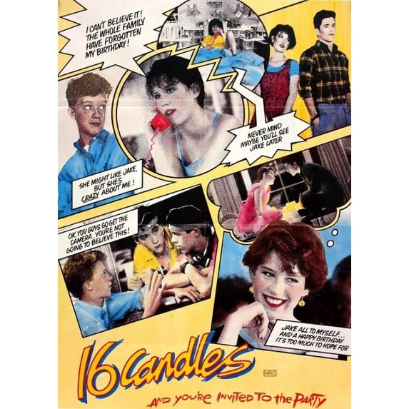 Sixteen Candles - 80's Cult Movie Laminated Poster (24 x 36)