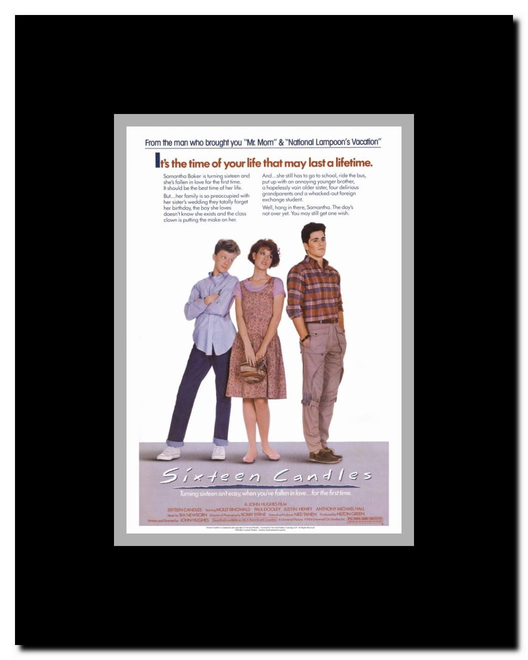 Sixteen Candles Framed Movie Poster