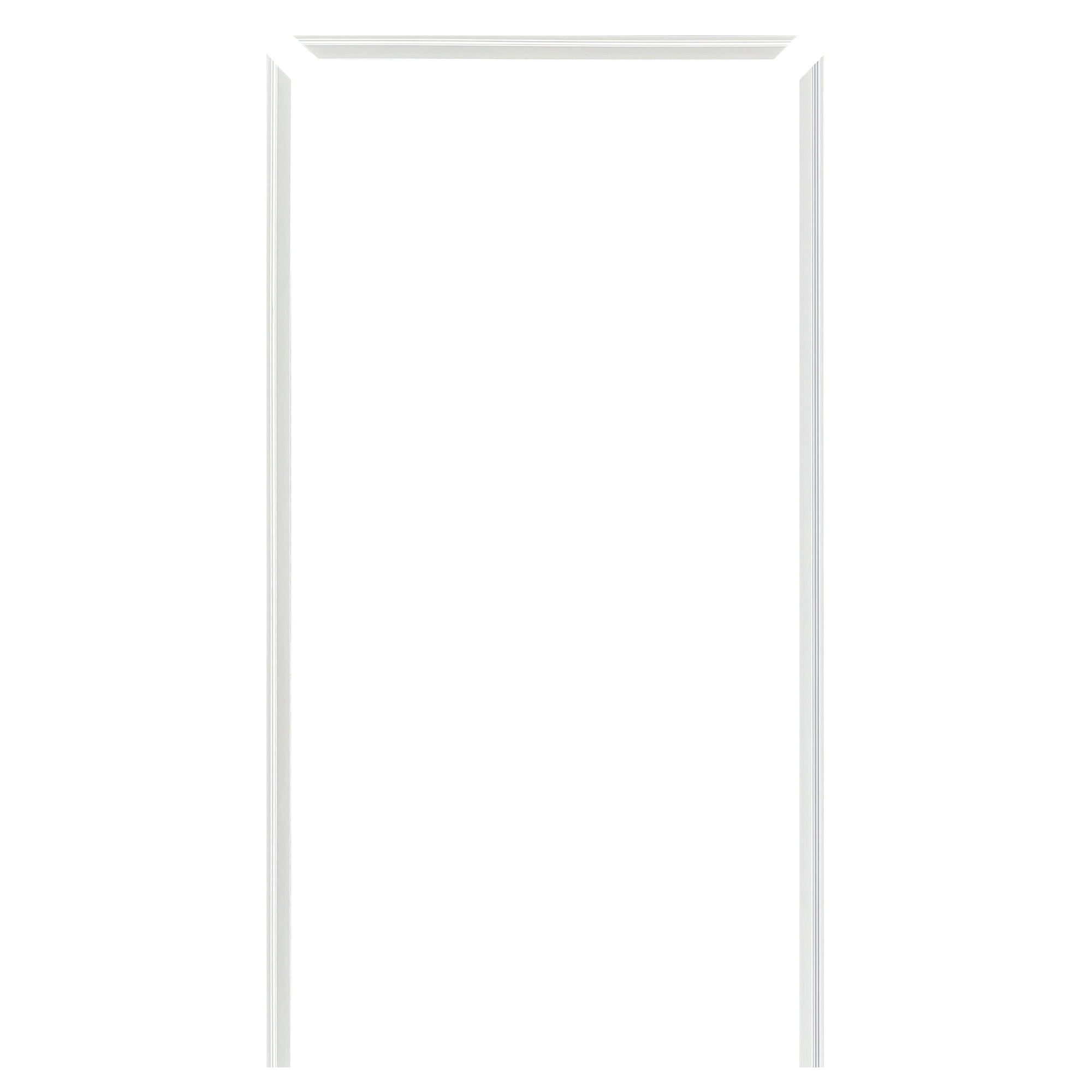 White PVC Outdoor Door Trim Kit with Mitered Corners