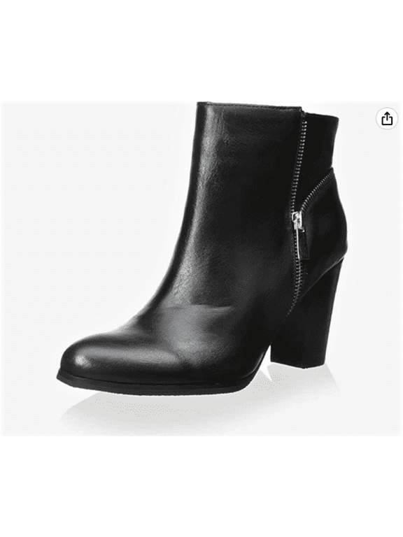 Sixth + Love Adult Women's Rex Zip Black Bootie, Sz. 8 M US