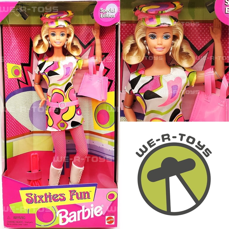 Sixties Fun Barbie Doll Special Edition Blonde 1997 Mattel 17252