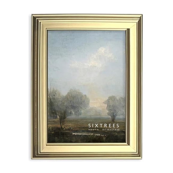 Sixtrees 16457 5 x 7 in. Fiona Gold Picture Frame