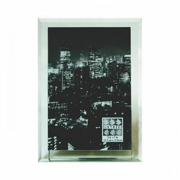 Sixtrees GT72257V 5 x 7 in. Manhattan TableTop Glass Frame, Clear