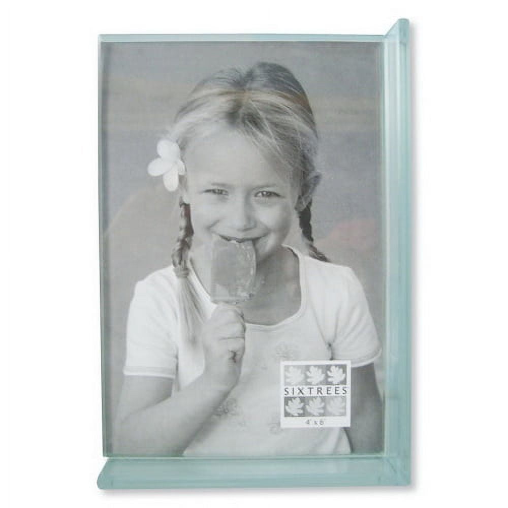 Sixtrees Glass Platform Horiz Clear Photo Frame5x7