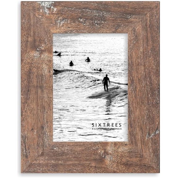 Sixtrees WD16457 5 x 7 in. Cole Brown Bark Picture Frame