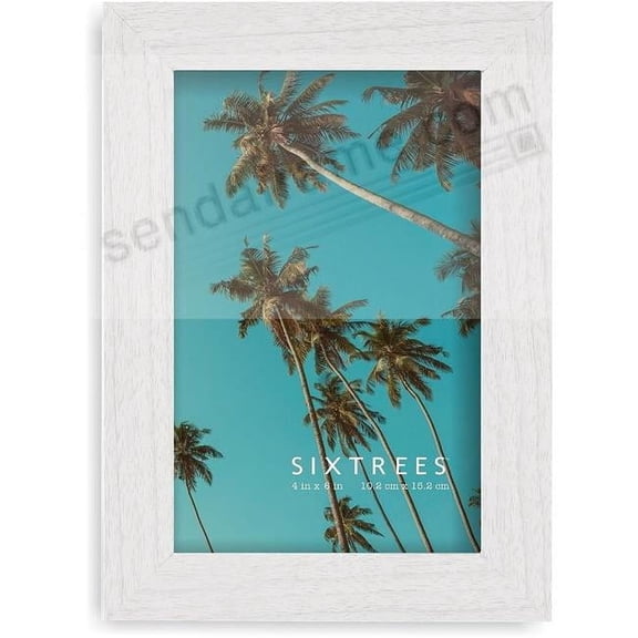 Sixtrees WD20346 4 x 6 in. Ethan Frame White