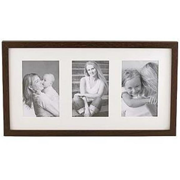 Sixtrees WD23246T 10 in. x 17 in. Logan2 Walnut 4 in. x 6 in.T - Print