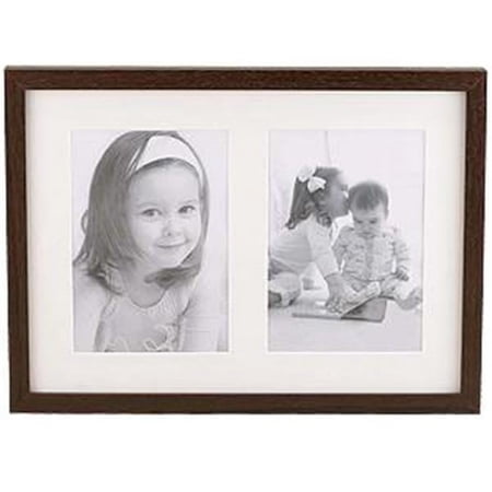 Sixtrees WD23257D 11 in. x 14 in. Logan2 Walnut 5 in. x 7 in.D - Print