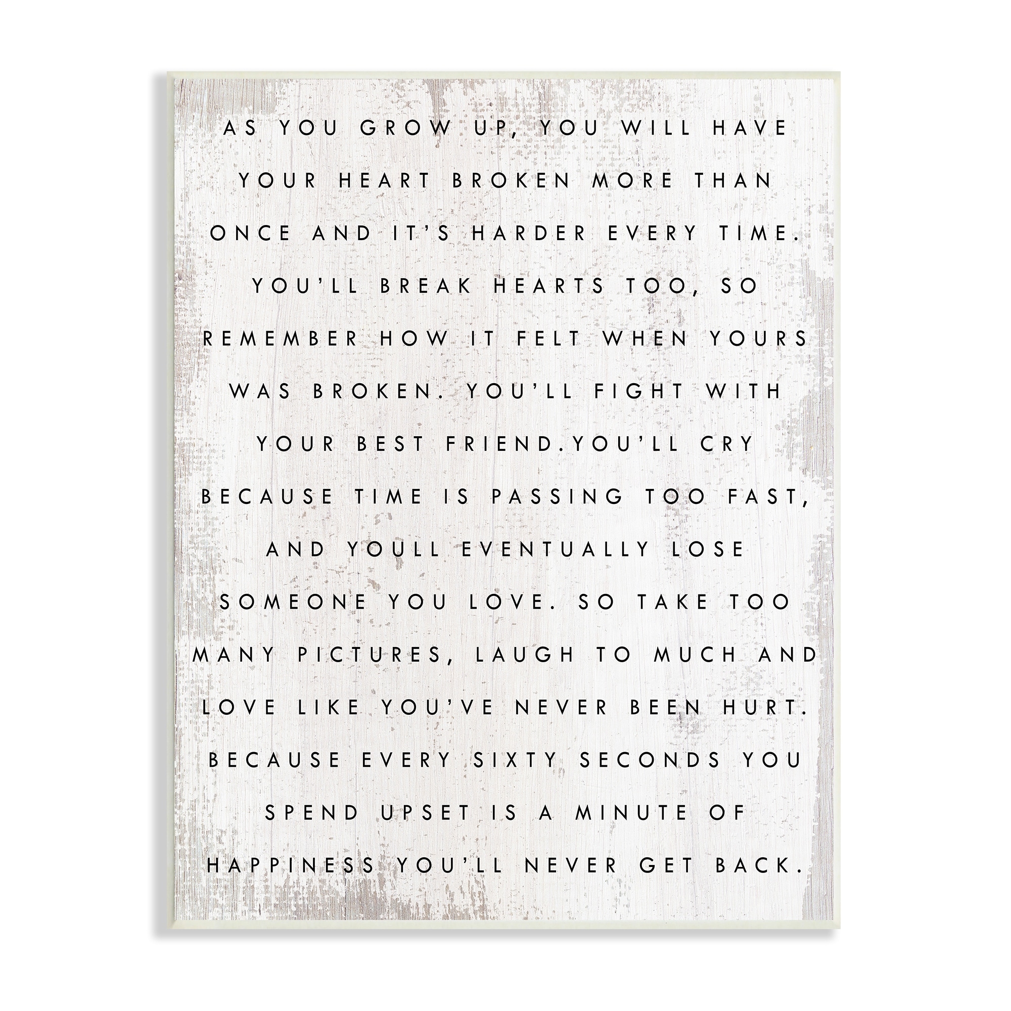 Sixty Seconds Upset Motivational Happiness Phrase Rustic Pattern 10 in x 15 in Framed Drawing Art Print, by Stupell Home Décor