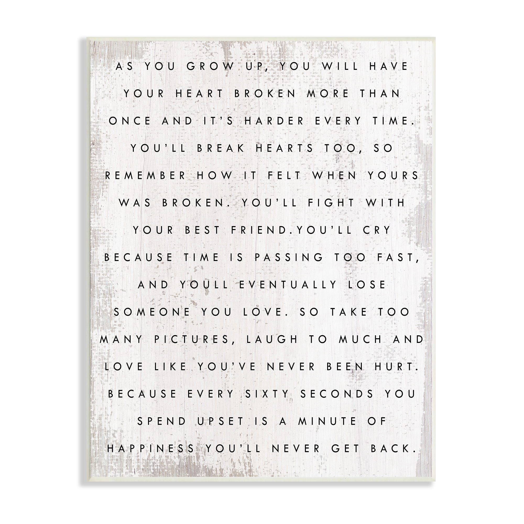 Sixty Seconds Upset Motivational Happiness Phrase Rustic Pattern 13 in x 19 in Framed Drawing Art Print, by Stupell Home Décor