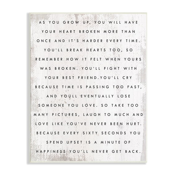 Sixty Seconds Upset Motivational Happiness Phrase Rustic Pattern 13 in x 19 in Framed Drawing Art Print, by Stupell Home Décor