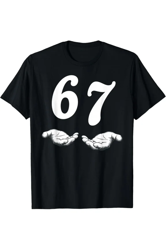 Sixty Seven Meme Funny Math Joke Trendy School Teacher Humor Unisex T-Shirt, S-5XL