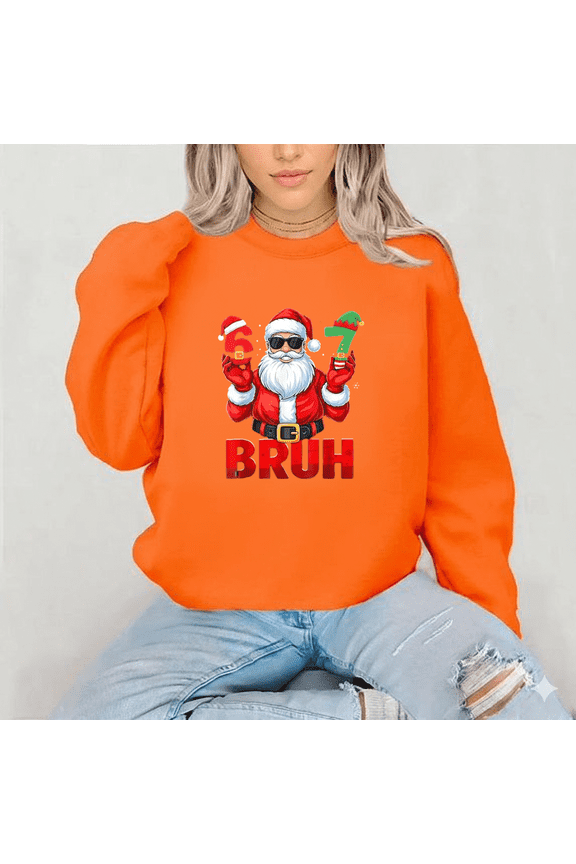 Sixty Seven Meme Holiday Elf Design Kids Pajamas Funny Holiday Sweatshirt, up to size 5XL