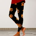 thumbnail image 1 of Sixuan Halloween Leggings for Women, Dress Womens Fall Fashion 2024, Women Soft Pumpkin Head Stripes Print Legging Slim Yoga Fitness Running, 1 of 4