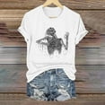 thumbnail image 1 of Sixuan Halloween Shirts for Women, Tshirts Womens Fall Fashion 2024 Plus Size Tops, Women'S Skeleton Crew Neck Print T Shirt, 1 of 4