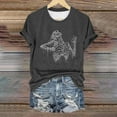 thumbnail image 1 of Sixuan Halloween Shirts for Women, Tshirts Womens Fall Fashion 2024 Plus Size Tops, Women'S Skeleton Crew Neck Print T Shirt, 1 of 4