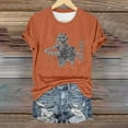 thumbnail image 1 of Sixuan Halloween Shirts for Women, Tshirts Womens Fall Fashion 2024 Plus Size Tops, Women'S Skeleton Crew Neck Print T Shirt, 1 of 4