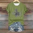 thumbnail image 1 of Sixuan Halloween Shirts for Women, Tshirts Womens Fall Fashion 2024 Plus Size Tops, Women'S Skeleton Crew Neck Print T Shirt, 1 of 4