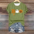 thumbnail image 1 of Sixuan Halloween Shirts for Women, Tshirts Womens Fall Fashion 2024 Plus Size Tops, Women'S Spi Der Print Crew Neck T Shirt, 1 of 4